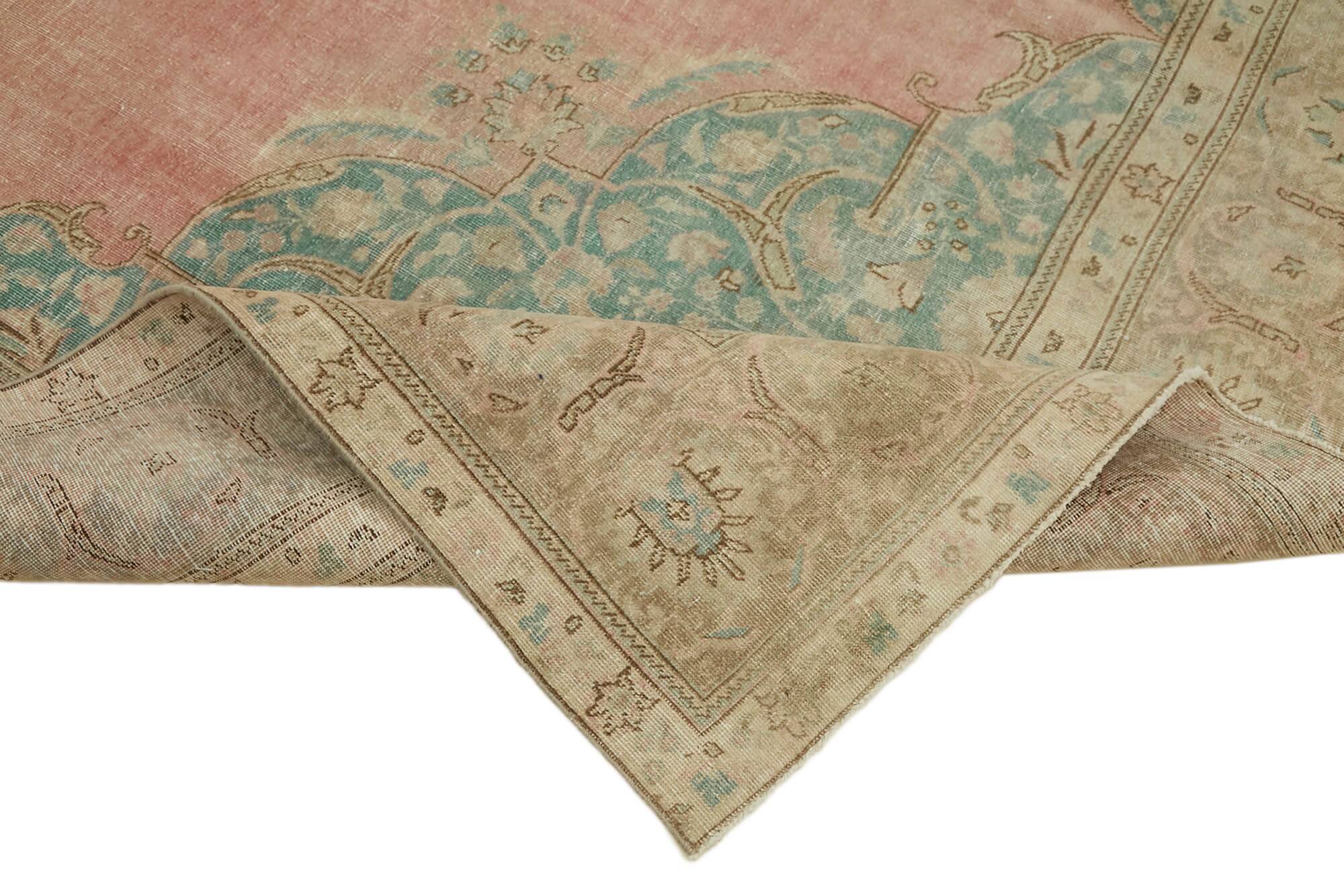 Handmade Turkish Contemporary 1980s 286 cm x 390 cm Beige Wool Carpet