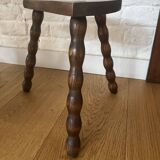 Brutalist cowherd tripod stool