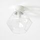 1970s Limburg glass ceiling lamp in octagon shape with its original box