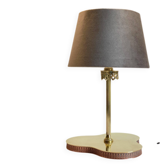 Solid brass vintage clover lamp