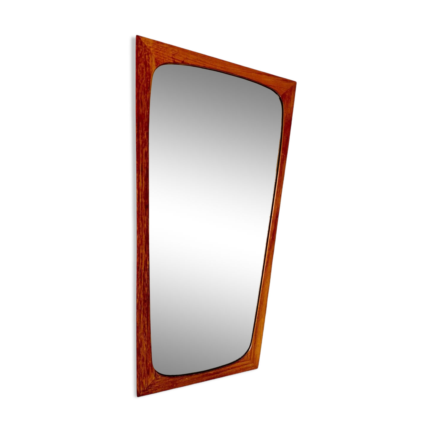 Vintage Scandinavian mirror, beveled glass