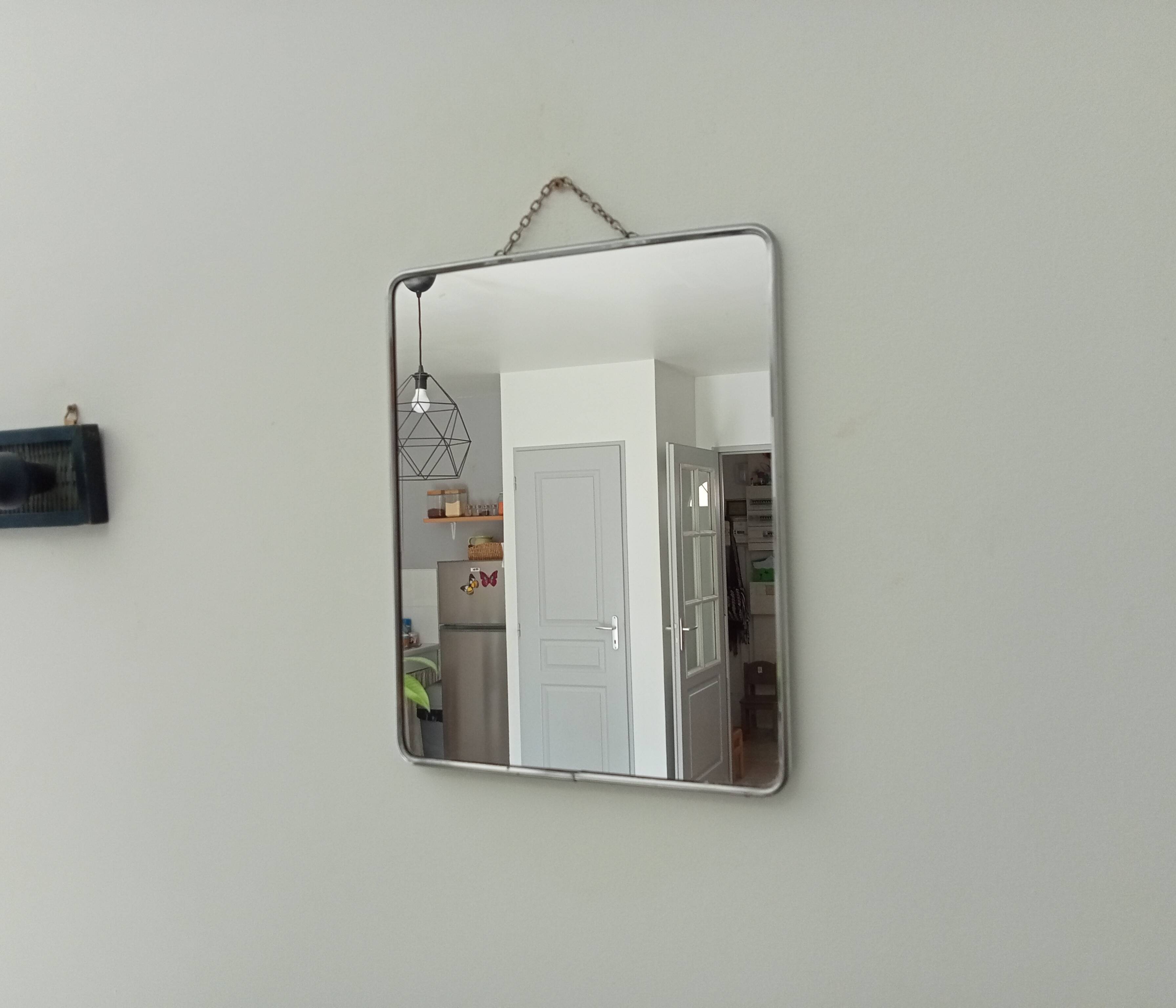 Vintage barber mirror 60s