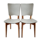 Pair of vintage Scandinavian-style skai chairs