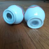 Egg-shaped salt and pepper shaker