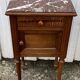 Louis XVI Style Walnut Bedside Table – Early 20th Century