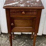 Louis XVI Style Walnut Bedside Table – Early 20th Century
