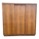 Wardrobe with 3 sliding doors in solid wood 1960