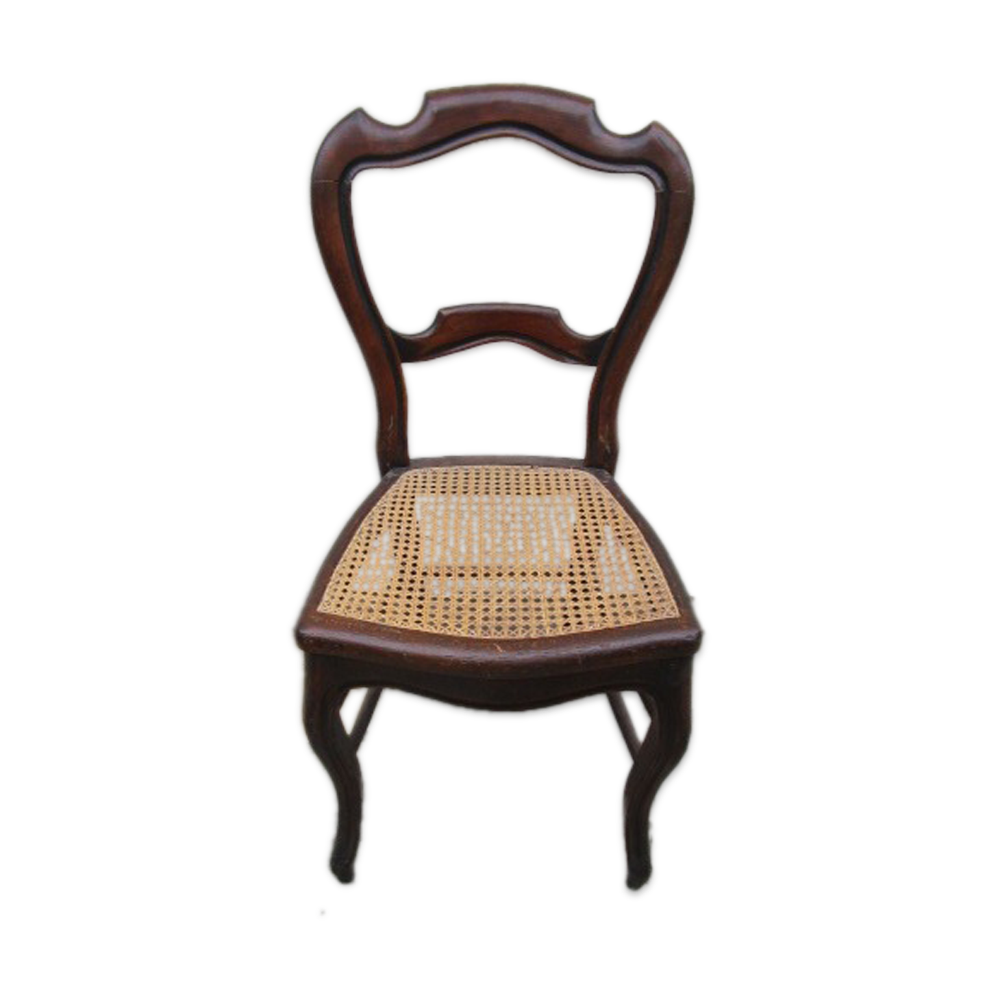 Antique canned chair