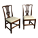 Pair of English Chippendale chairs - oak, 19th century
