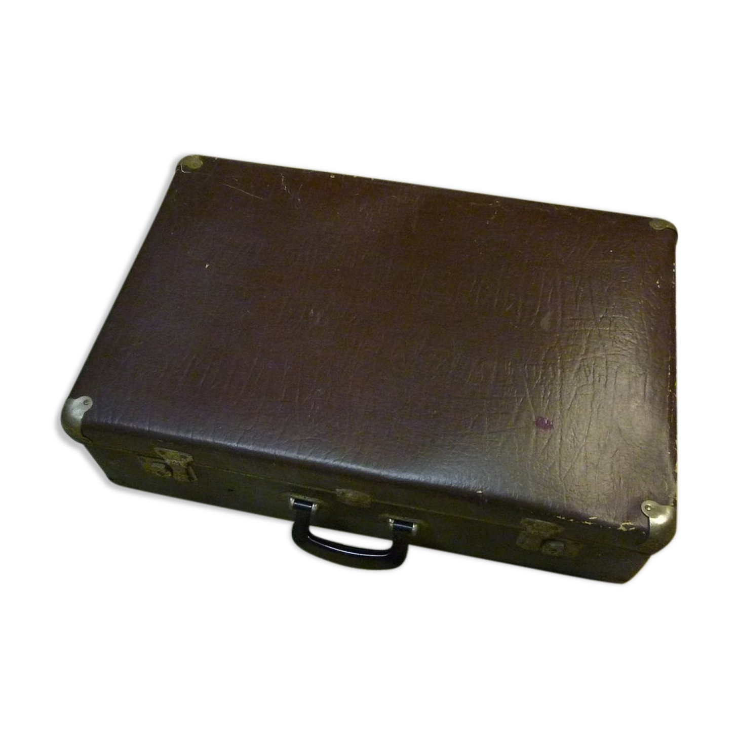 Old case, faux leather, vintage 40s-50s