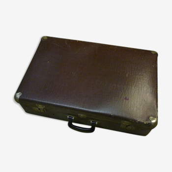 Old case, faux leather, vintage 40s-50s