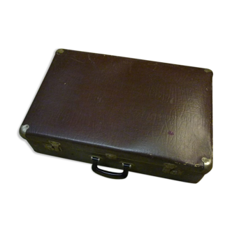 Old case, faux leather, vintage 40s-50s