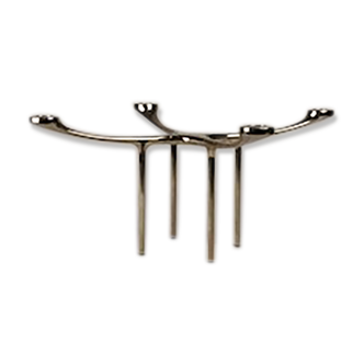 Silver metal chandelier