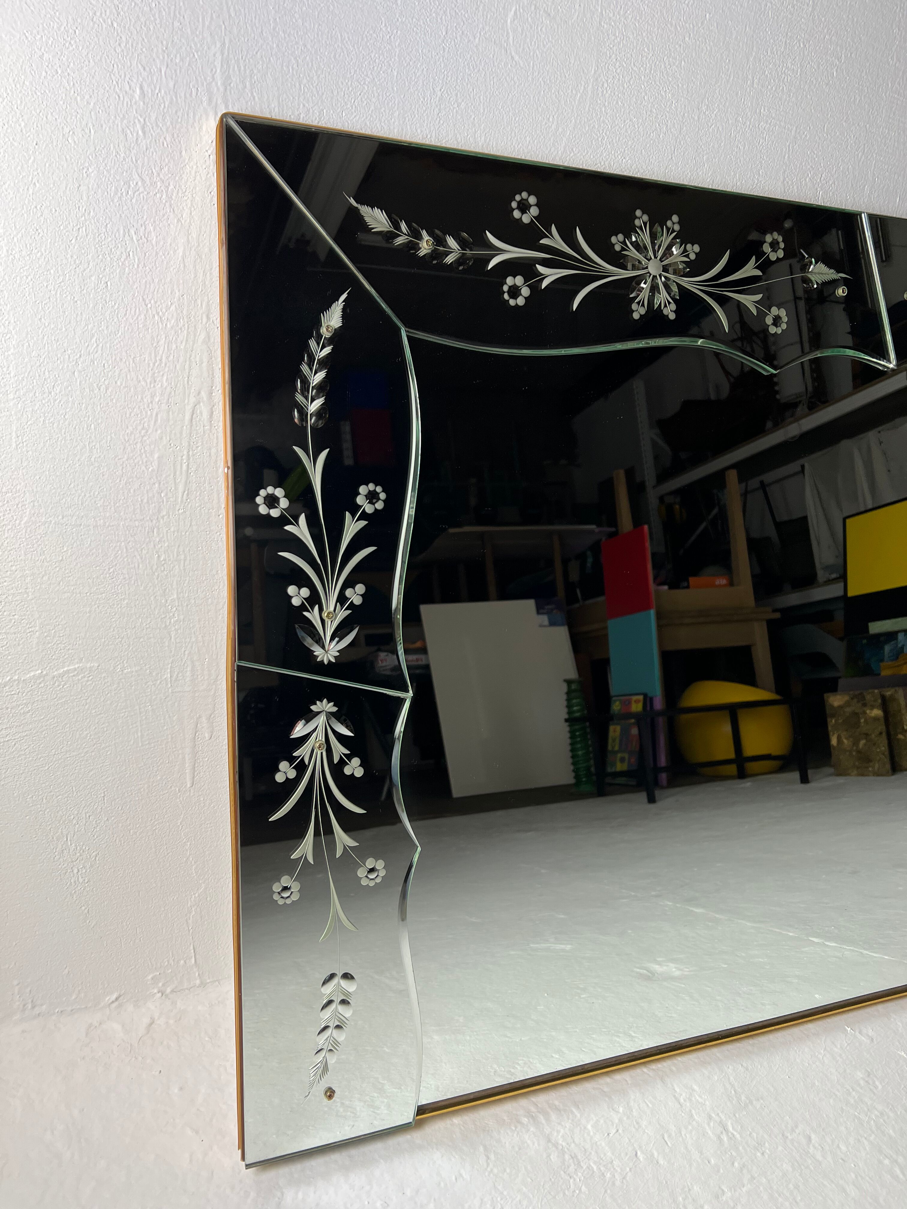 Venetian mirror 60s, 200 x 91 cm