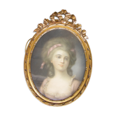 Pastel portrait eighteenth century