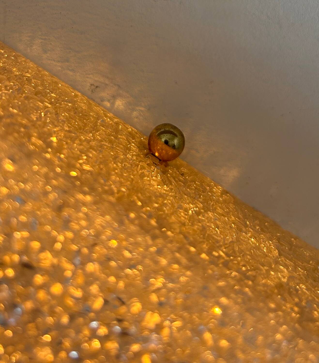 Vintage brass and Perspex wall lamp, France 1960