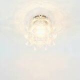 Mid-Century Space Age Bubble Glass Ceiling Lamp by H. Tynell, Germany, 60s