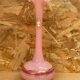 Old Pink Opaline Soliflore Vase + Vintage Gold & Camé Decor