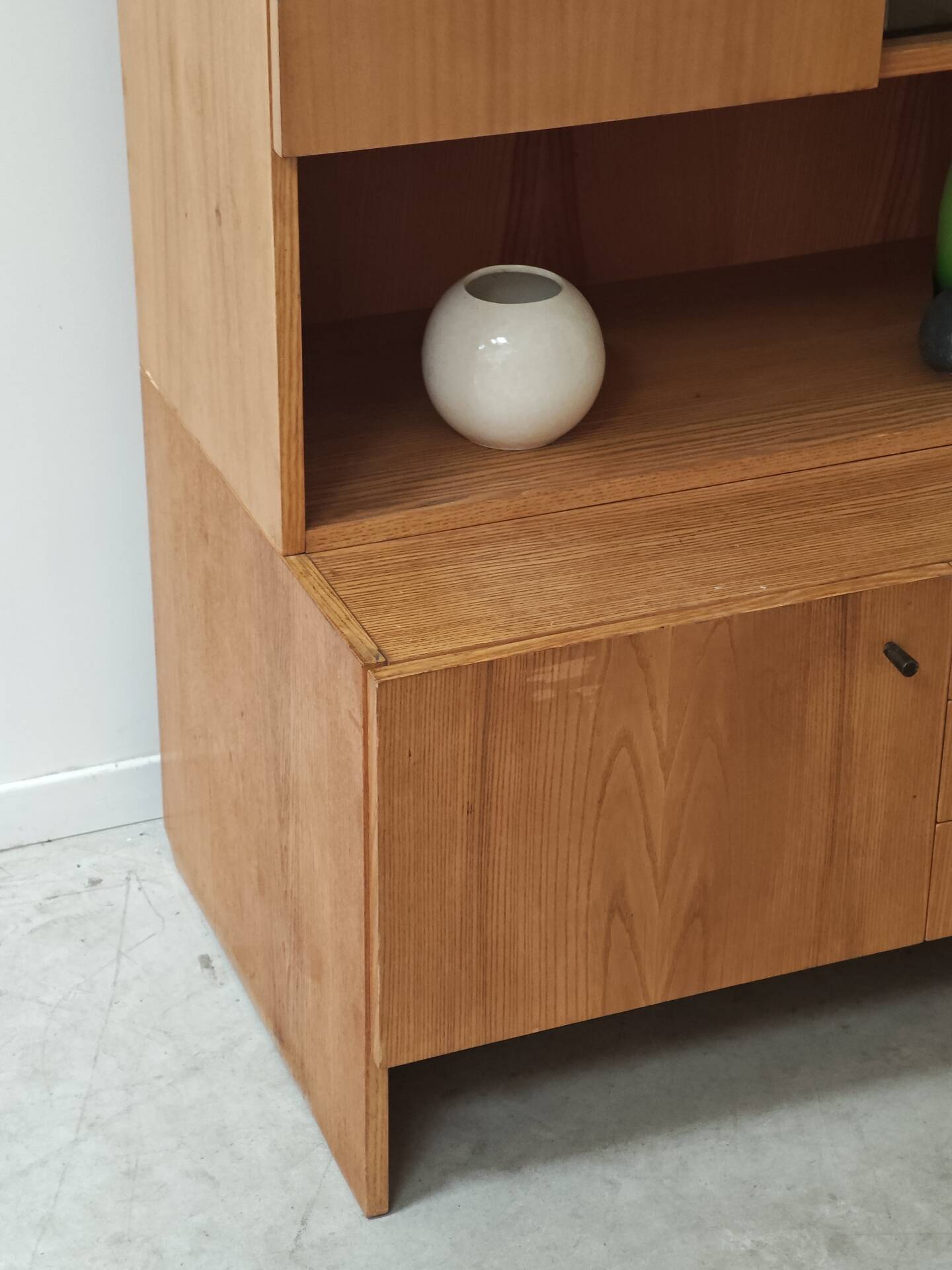 Tall two-body cupboard by Drevotex Zamberk 1977