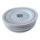 Set of 10 Moulin des Loups plates