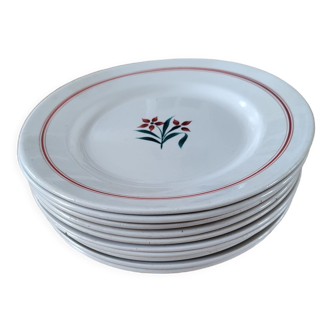 Set of 10 Moulin des Loups plates