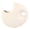 Vase blanc en céramique de Roberto Rigon Bertoncello