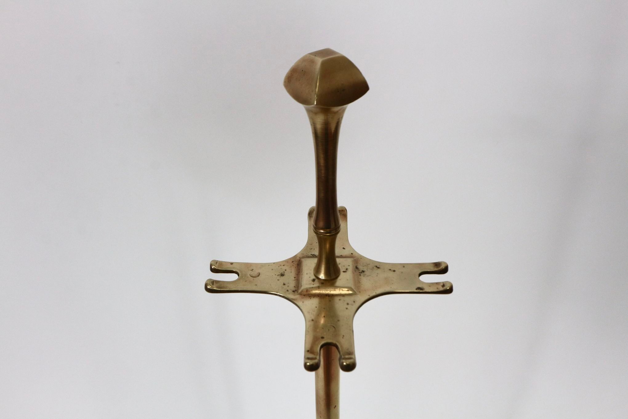 Vintage brass fireplace accessory set