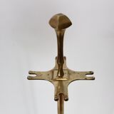 Vintage brass fireplace accessory set