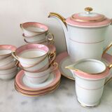 Coffee service x 8 porcelain from Vierzon