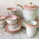 Coffee service x 8 porcelain from Vierzon