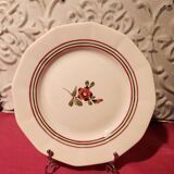 22 flat plates Armelle Sarreguemines hand-painted