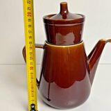 Vintage Villeroy & Boch teapot, in brown stoneware, made in Luxembourg