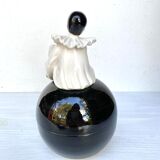 Vintage pierrot ceramic pot