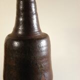 Lot de trois bouteilles anciennes en grès