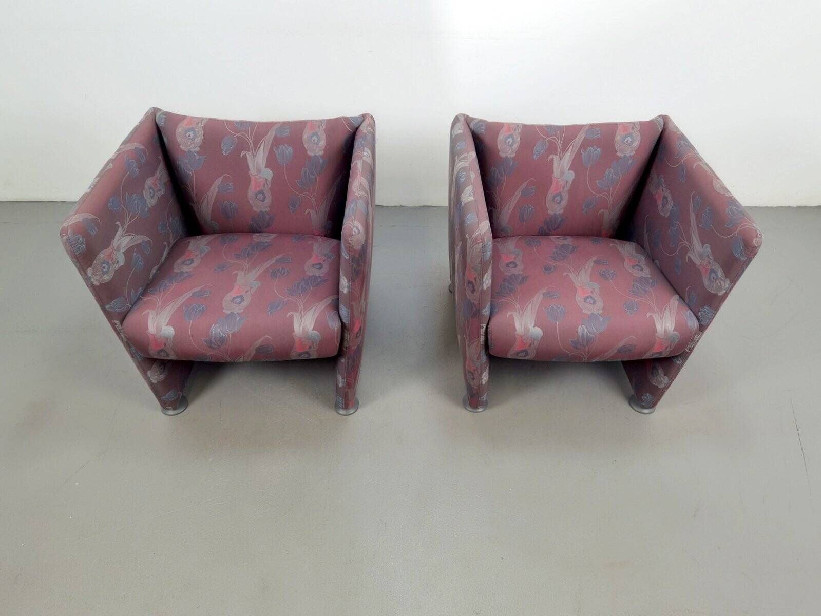 Vintage Postmodern Club Chairs, 1980, Set of 2