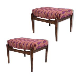 Paire de repose-pieds - 1960 velours