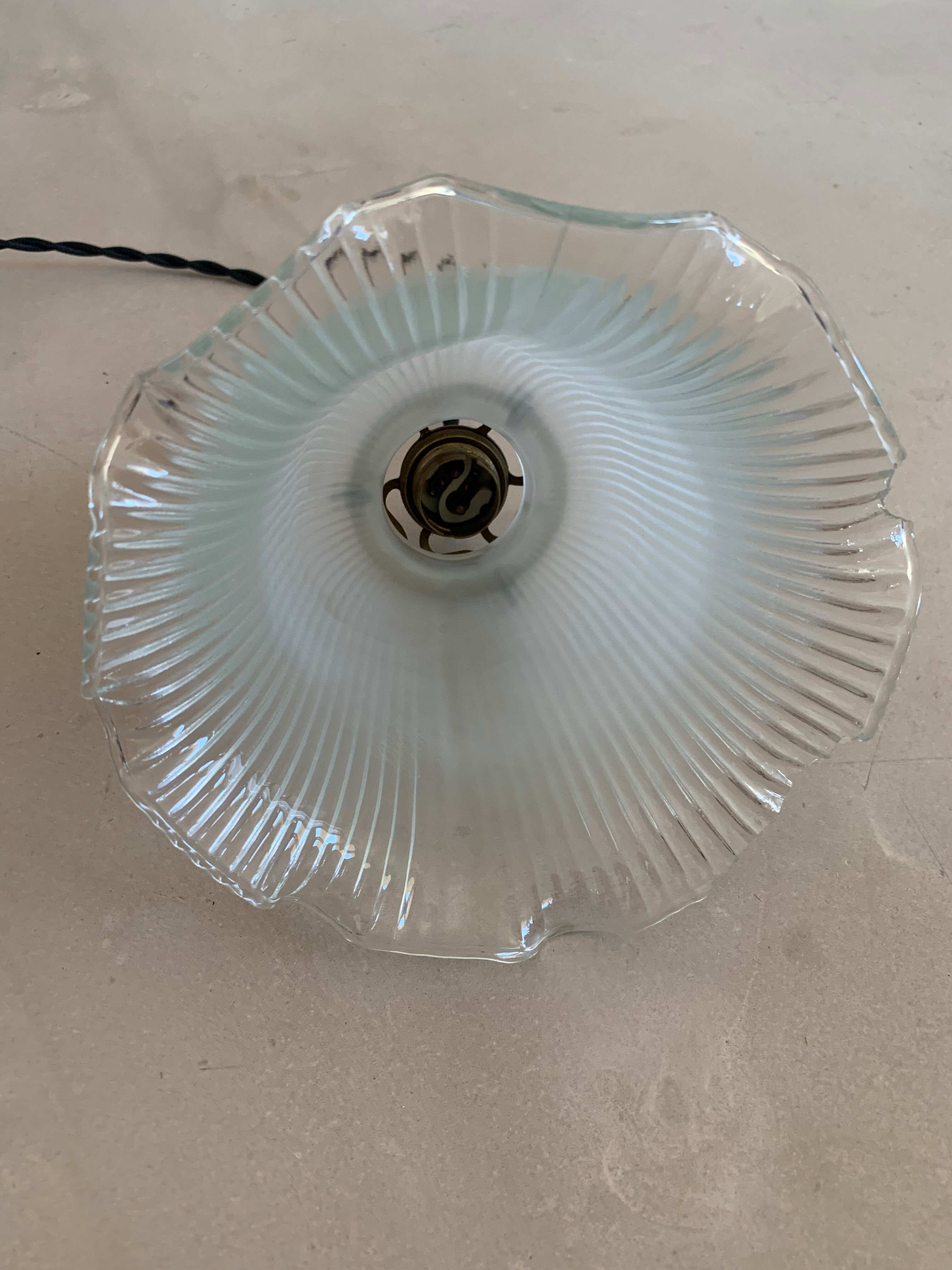 Old holophane lampshade