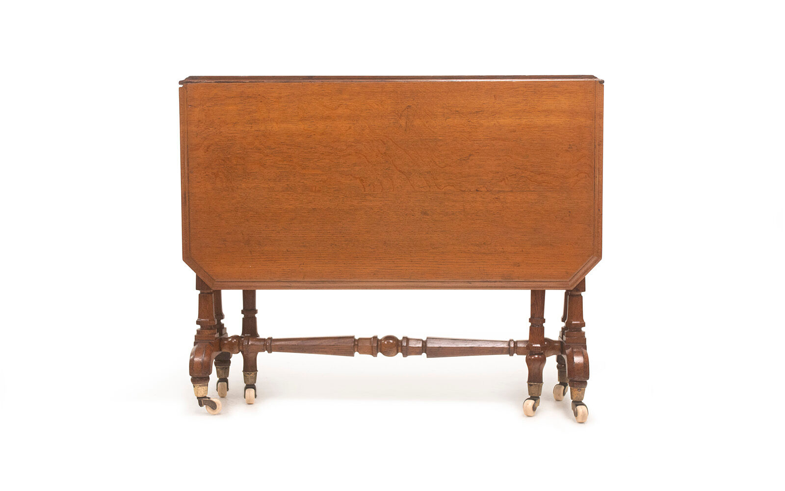 Arts & Crafts oak sutherland drop leaf dining table