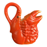 Antique ceramic lobster pitcher from the early 20th century.