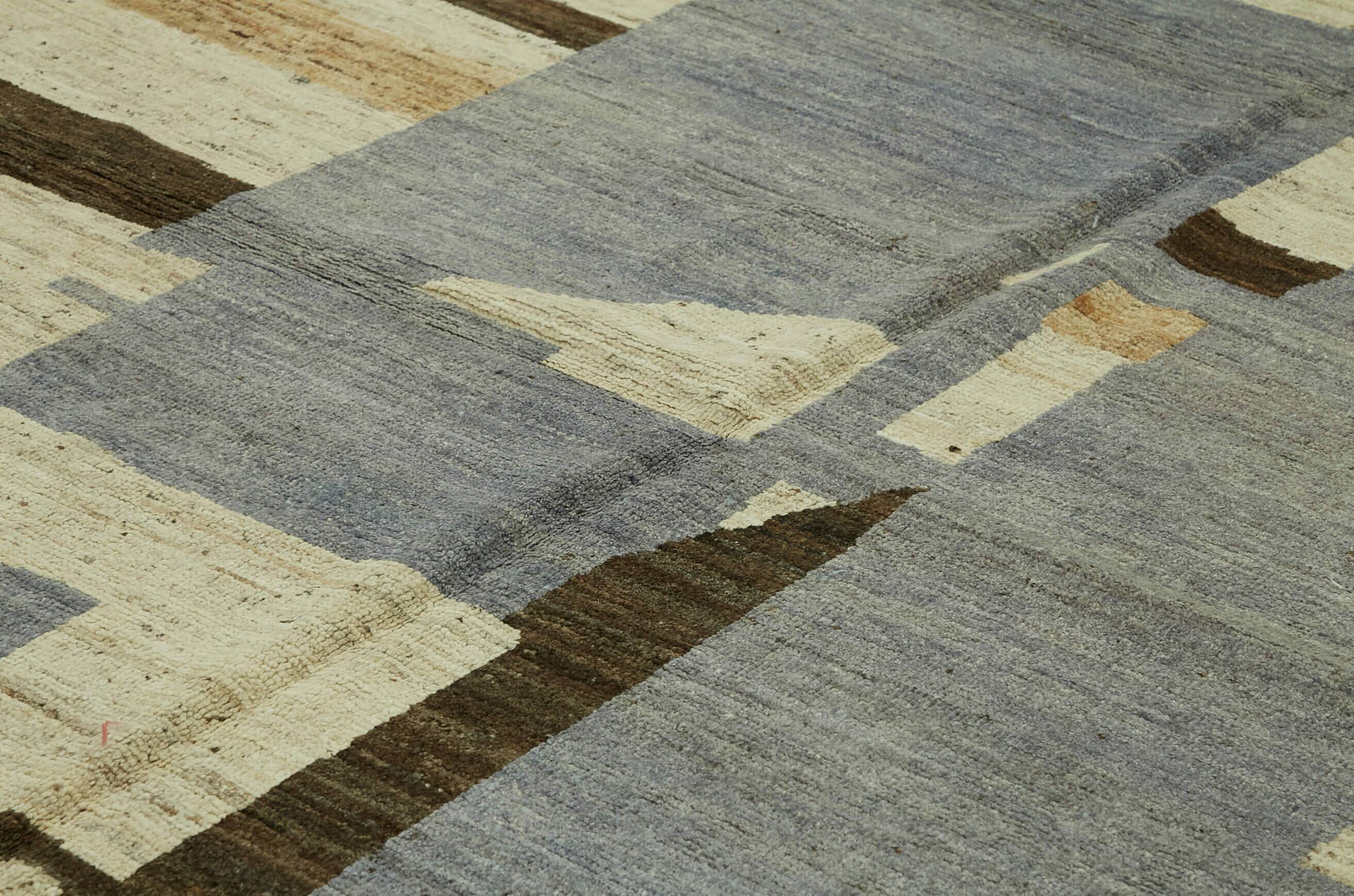 Handmade Turkish One of a Kind 280 cm x 360 cm Beige Wool Carpet