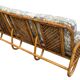 Rattan sofa and armchair from the 70s Italy