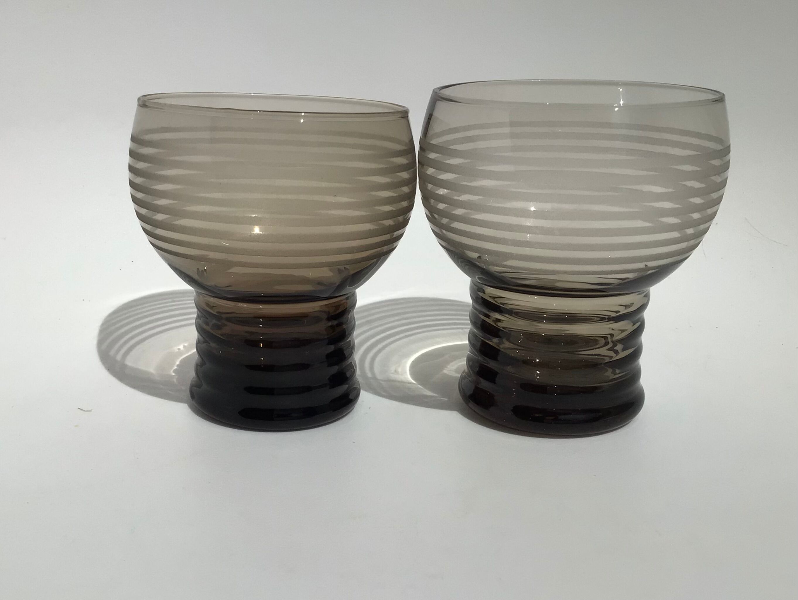 Set of 6 art deco water glasses