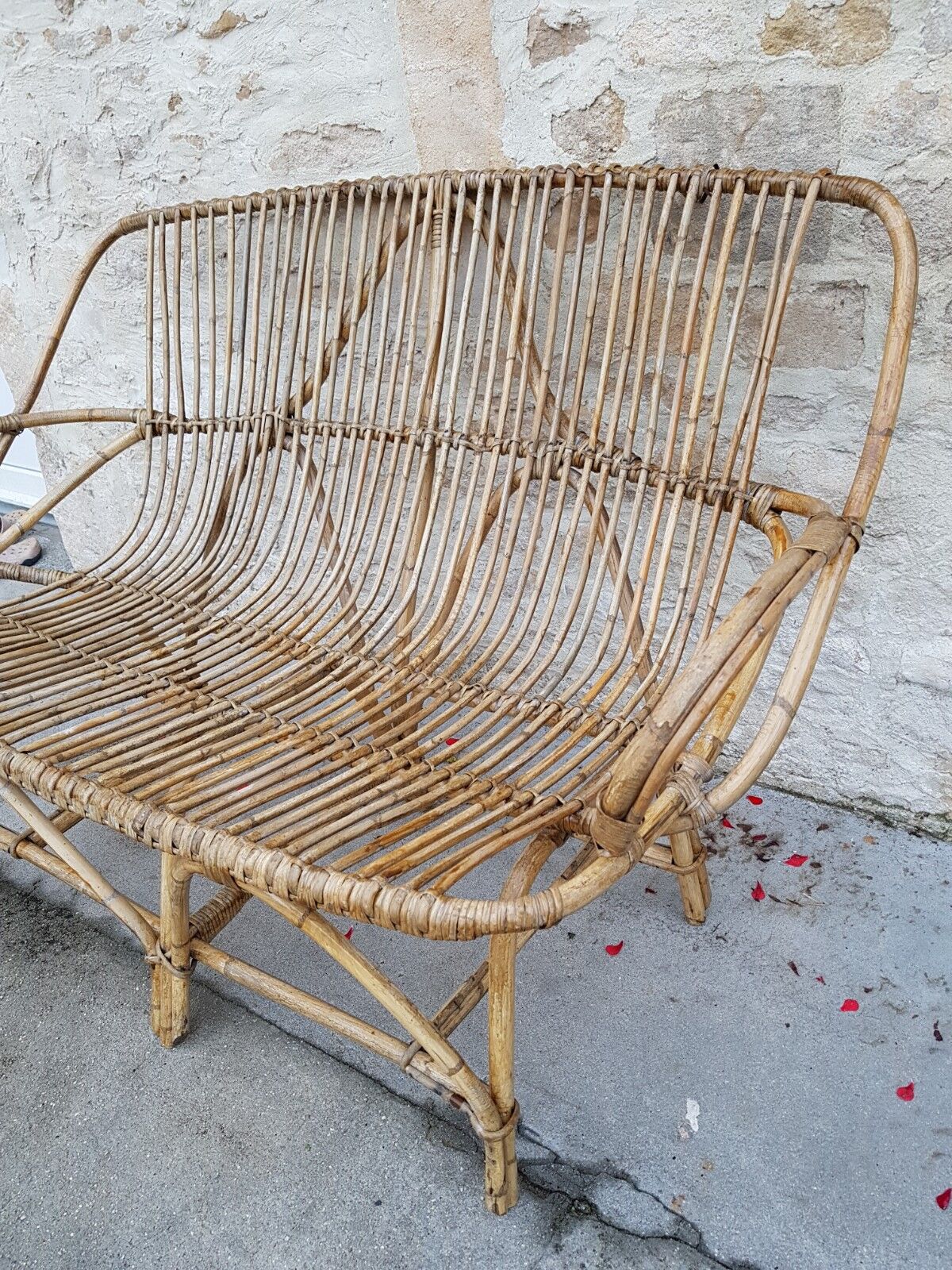Rattan seat