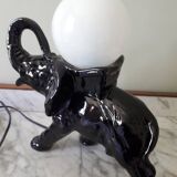 Lampe éléphant et opaline