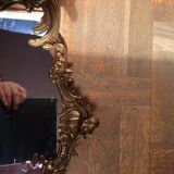Large bronze mirror 80x55cm