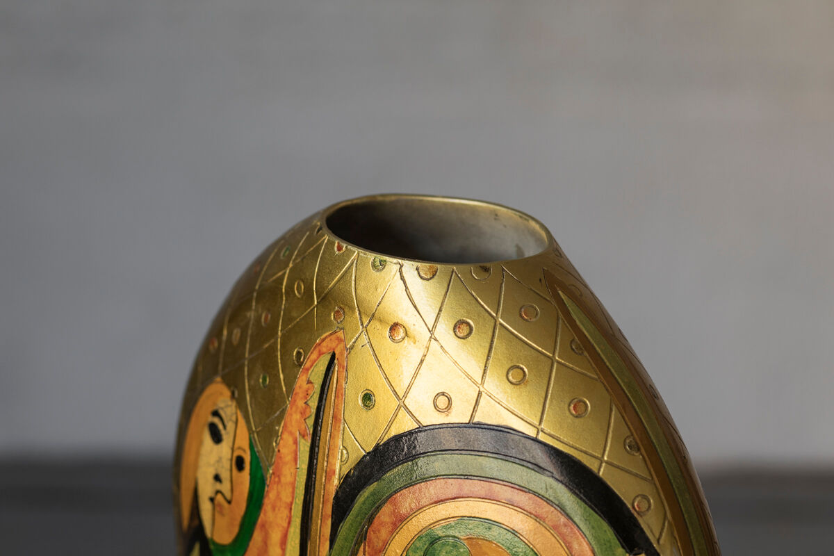 Modernist vase with Picasso inspired ornaments, 1970’s