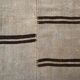 Dirty Gray & Black Hemp Kilim Rug, 161x235Cm
