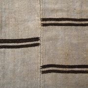 Dirty Gray & Black Hemp Kilim Rug, 161x235Cm