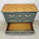 Vintage cherry wood commode refurbished