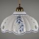 1980s Vintage Hand-Painted Portuguese Pierced Pottery Pendant Lamp
